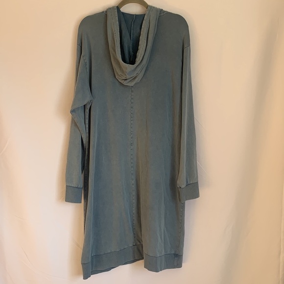Torrid Vintage Indigo Mineral Wash French Terry Hoodie Dress NWT - Picture 7 of 8